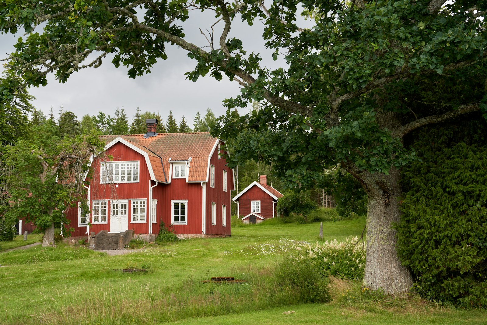Klassiskt rött hus i Sjuhärad